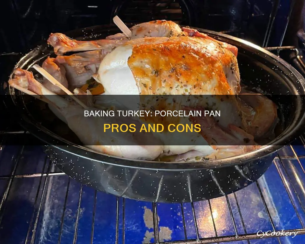 can you bake turkey in porcelan pan