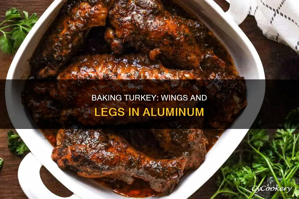 can you bake turkey legs and wings in aluminum pan