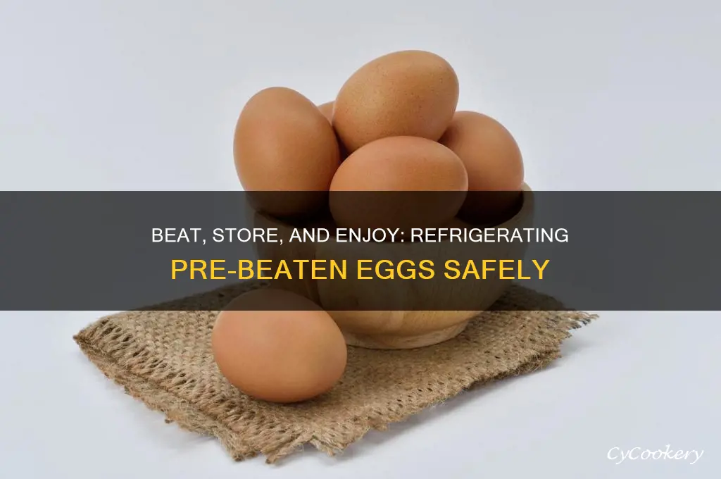 can you beat eggs and refrigerate them