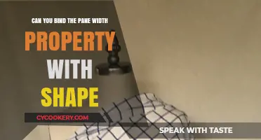 Binding Pane Width and Shape: Is It Possible?