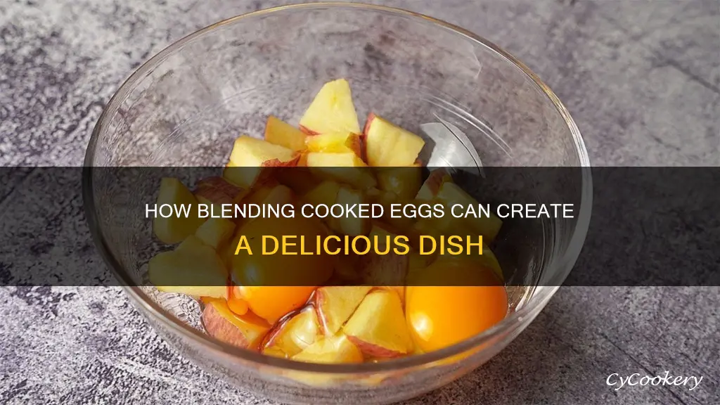 can you blend cooked eggs