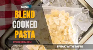 How Blending Cooked Pasta Creates a Creamy Dish