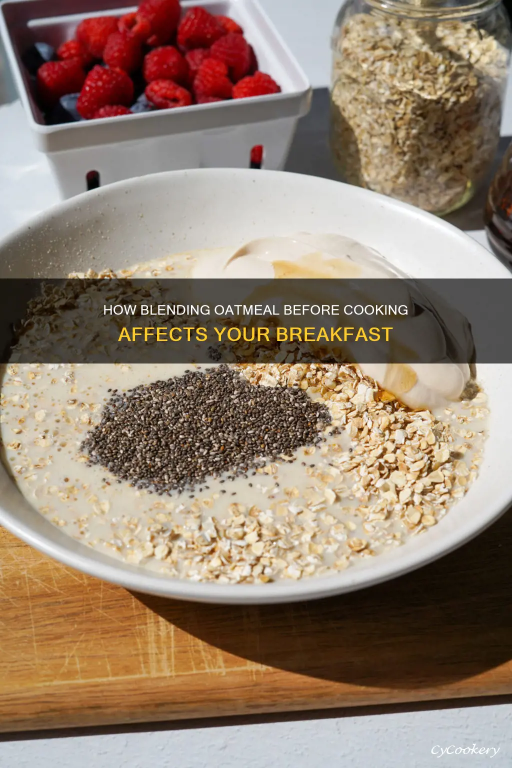 can you blend oatmeal before cooking