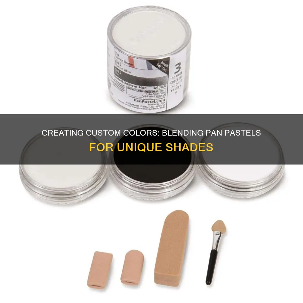 can you blend pan pastels to make different colors