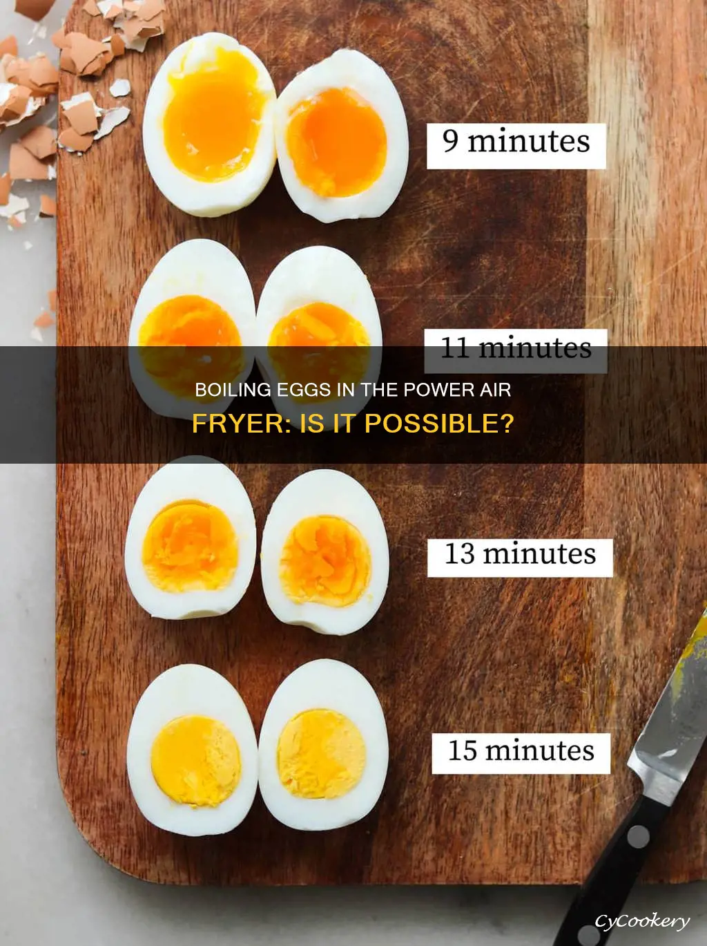 can you boil eggs in the power air fryer oven