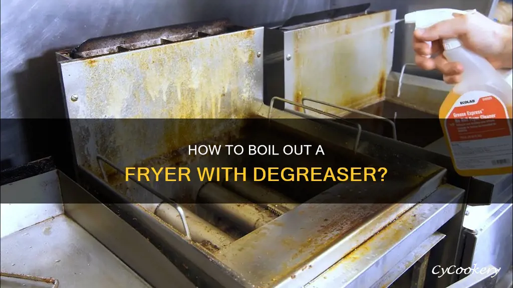 can you boil out a fryer with degreaser