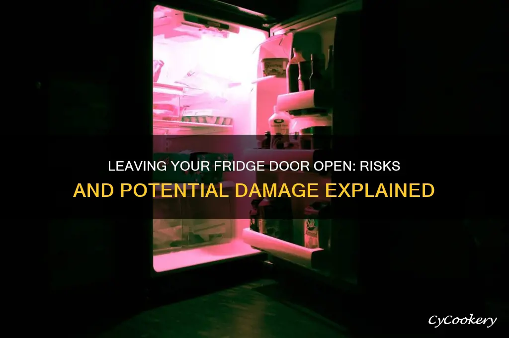 can you break a refrigerator by leaving the door open