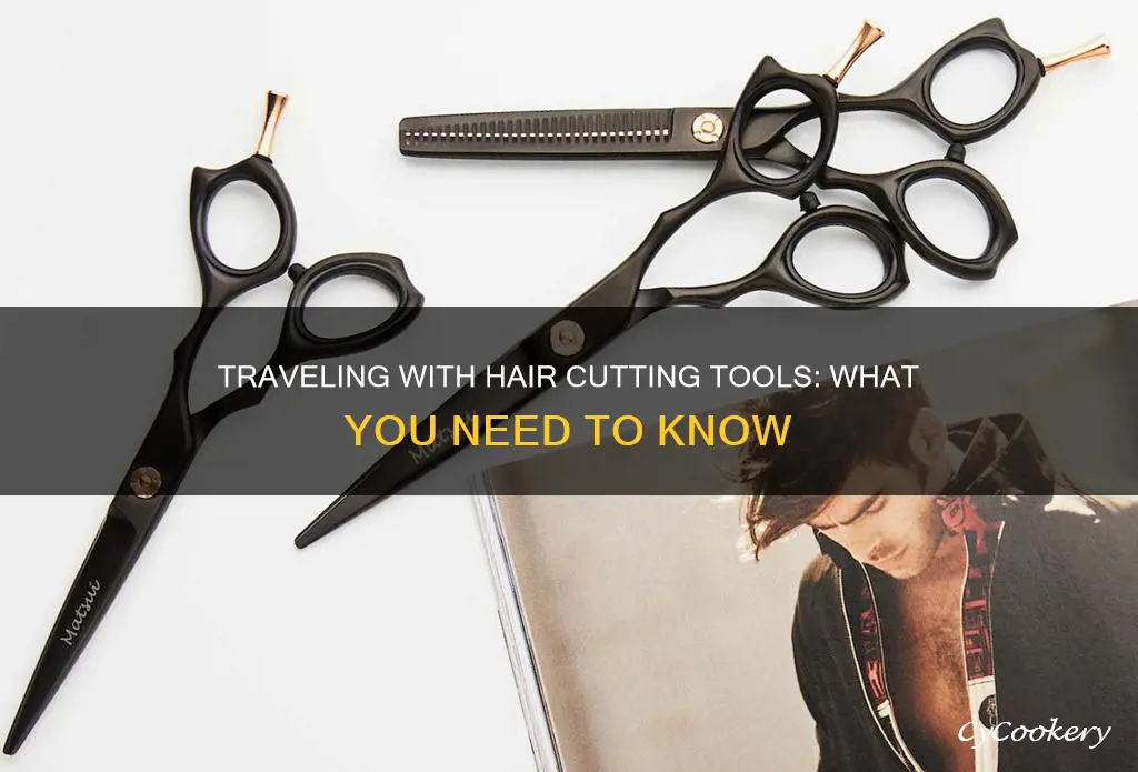 can you bring hair cutting equipment on pane