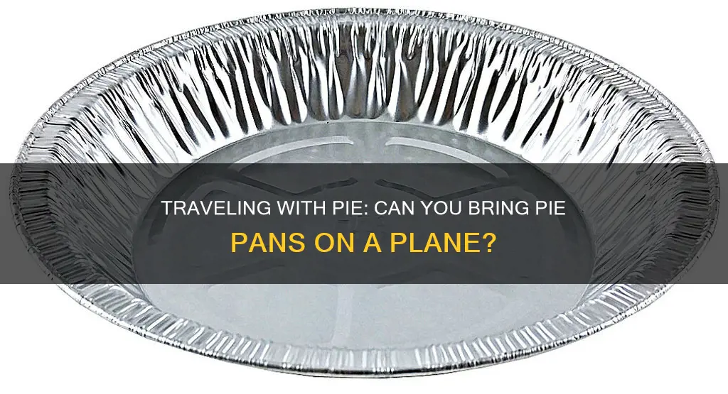 can you bring pie pan on plane
