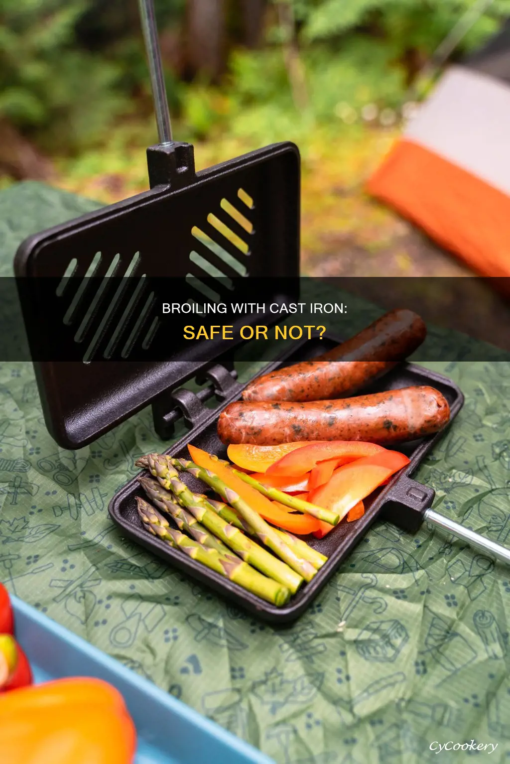 can you broil a cast iron pan