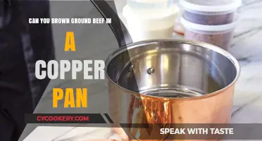 Copper Pan for Browning Ground Beef: Safe or Not?