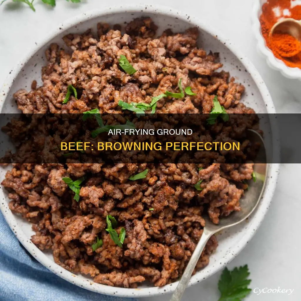 can you brown ground beef in air fryer