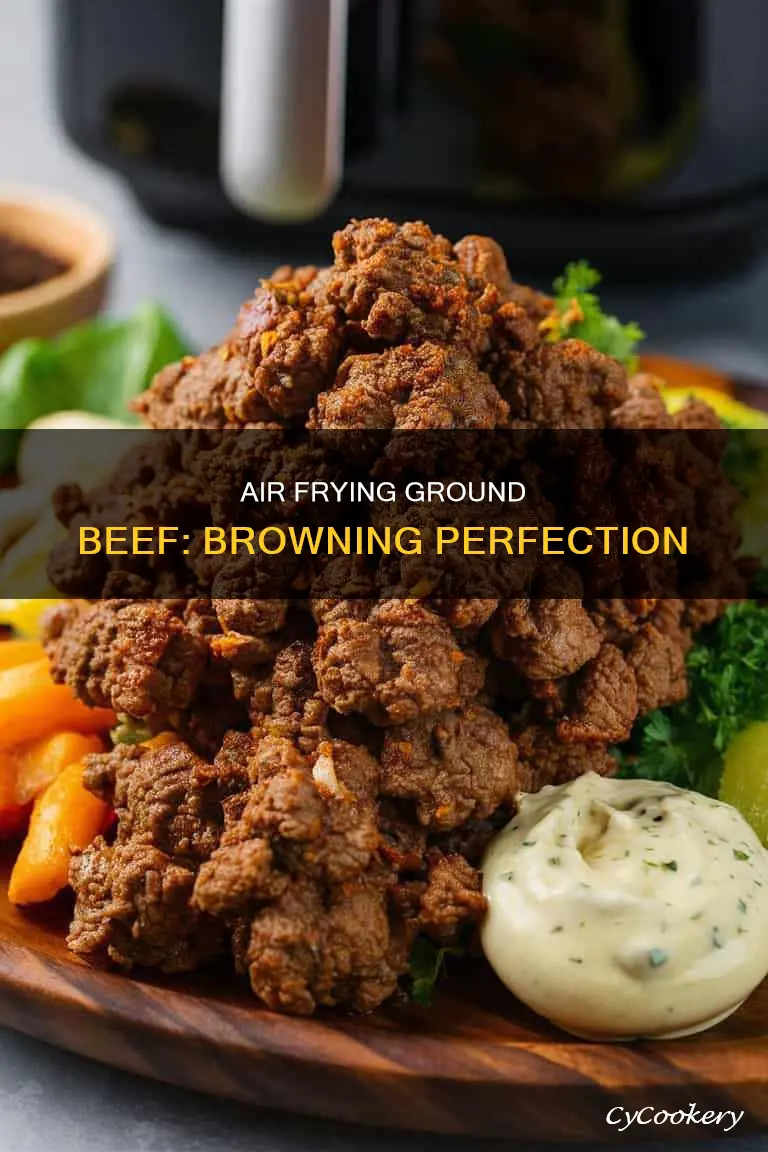 can you brown ground beef in an air fryer