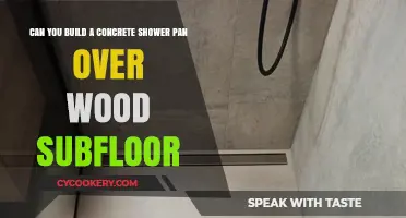 How to Install a Concrete Shower Pan Over Wood