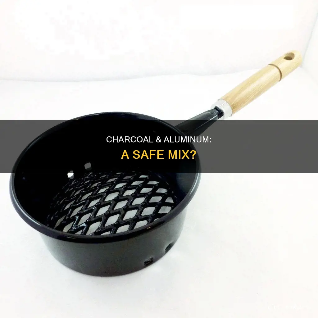 can you burn charcoal in an aluminum pan