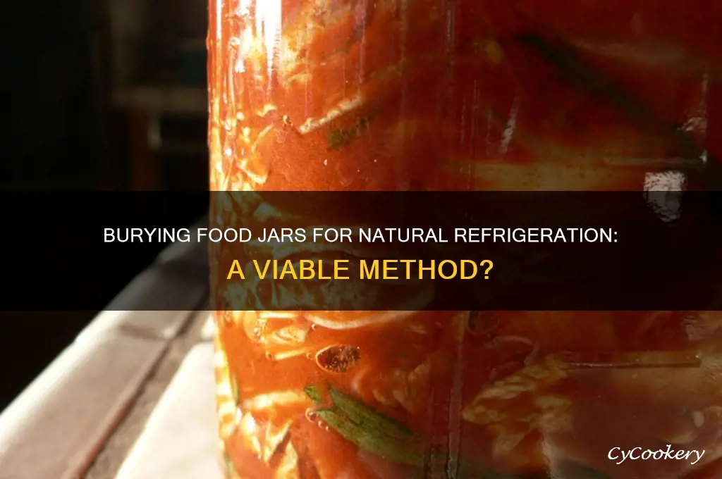 can you burry food jars to refrigerate