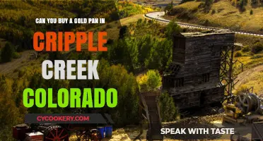 Gold Panning: Buy Your Pan in Cripple Creek, Colorado