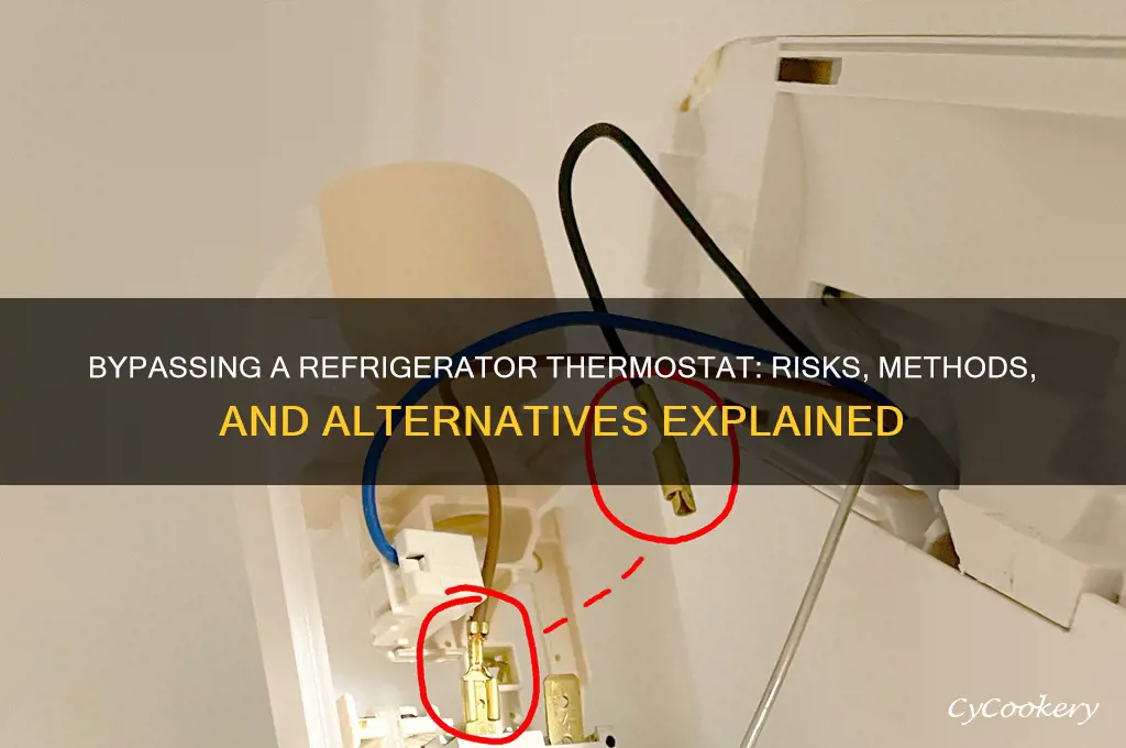can you bypass a refrigerator thermostat