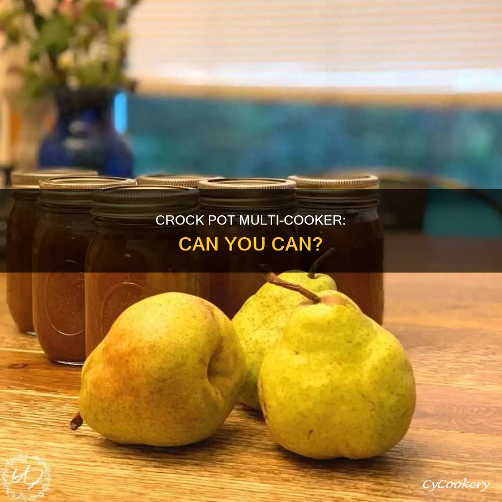 can you can in a crock pot multi cooker