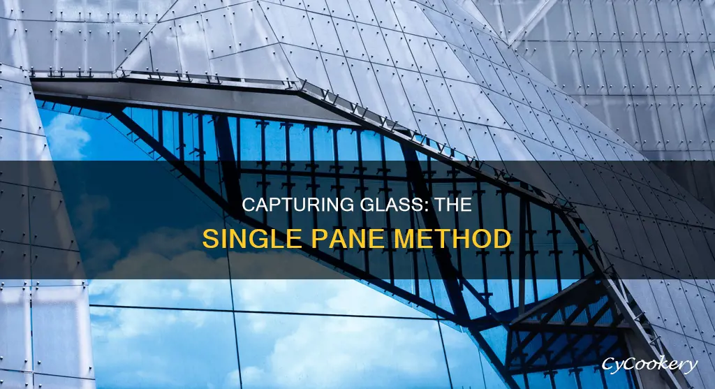 can you capture glass with 1 pane