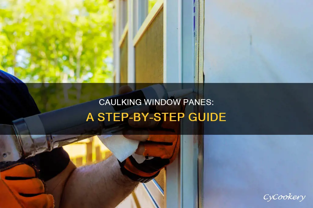 can you caulk a window pane