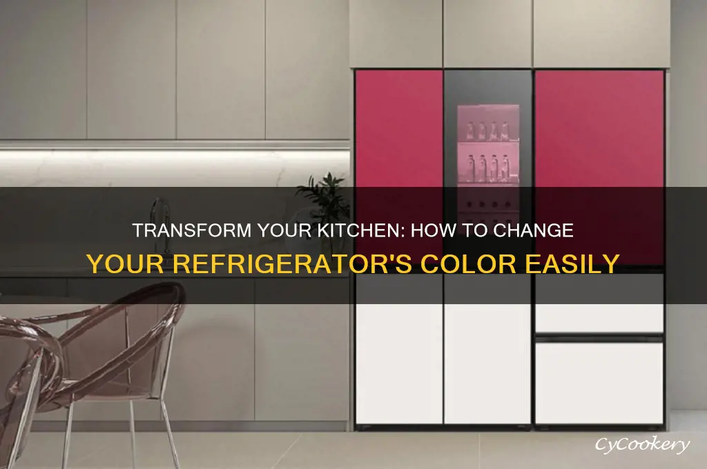 can you change color of refrigerator