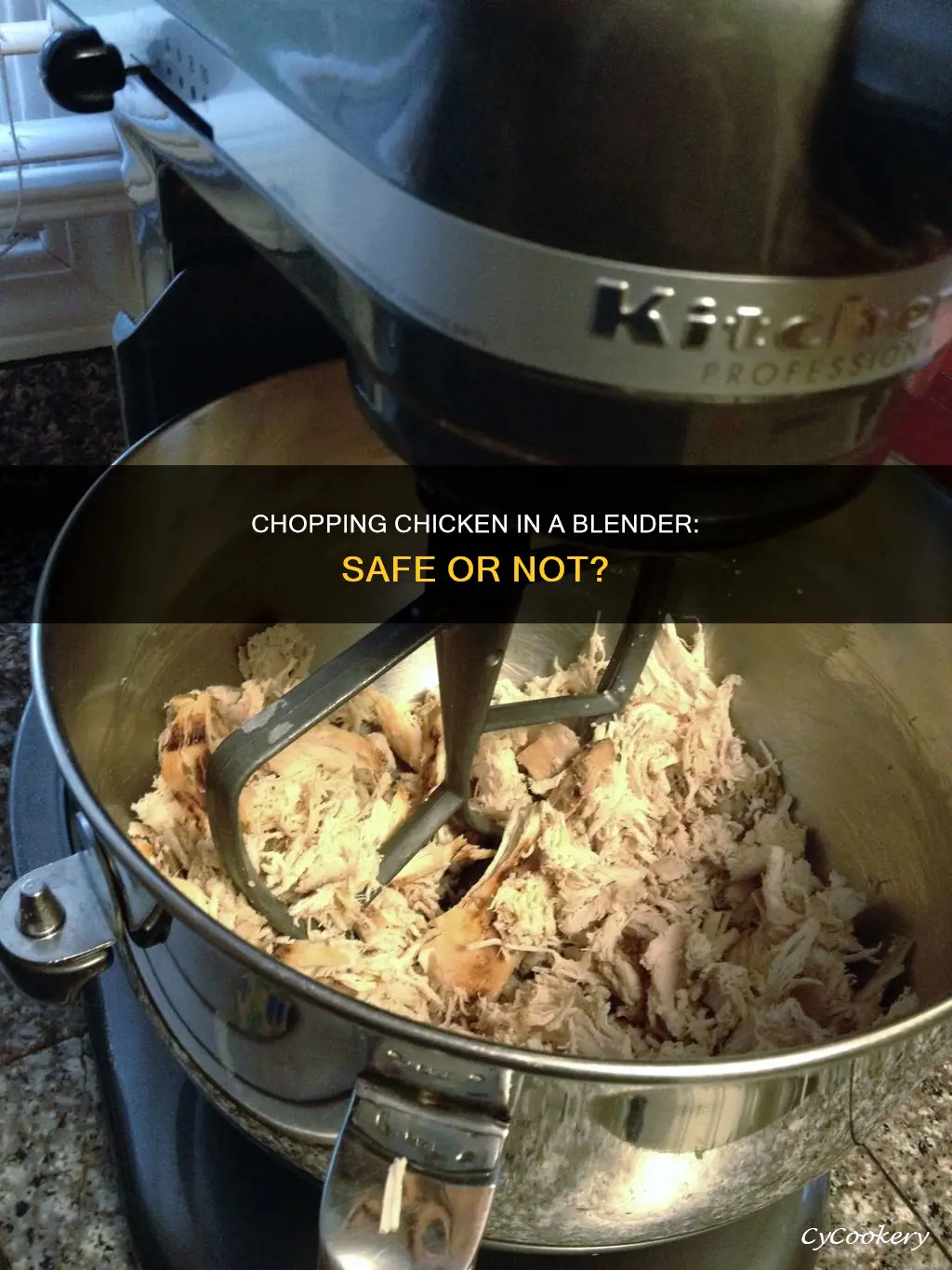 can you chop cooked chicken in a blender