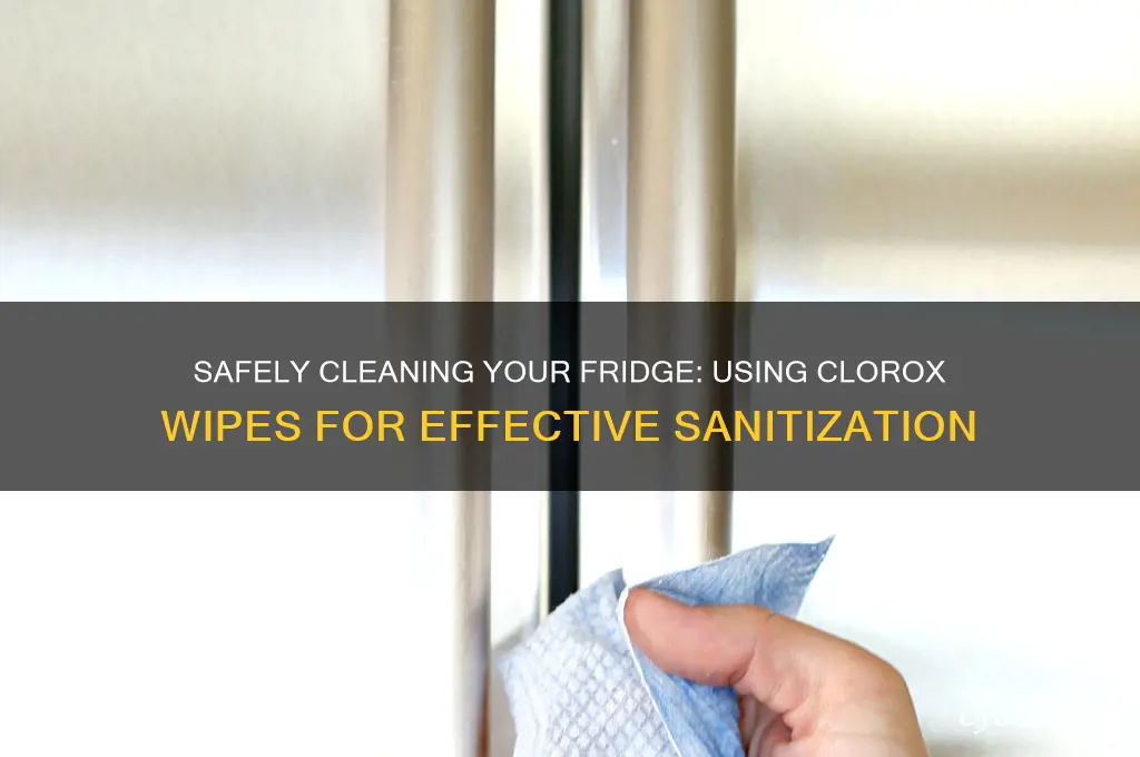 can you clean a refrigerator with clorox wipes