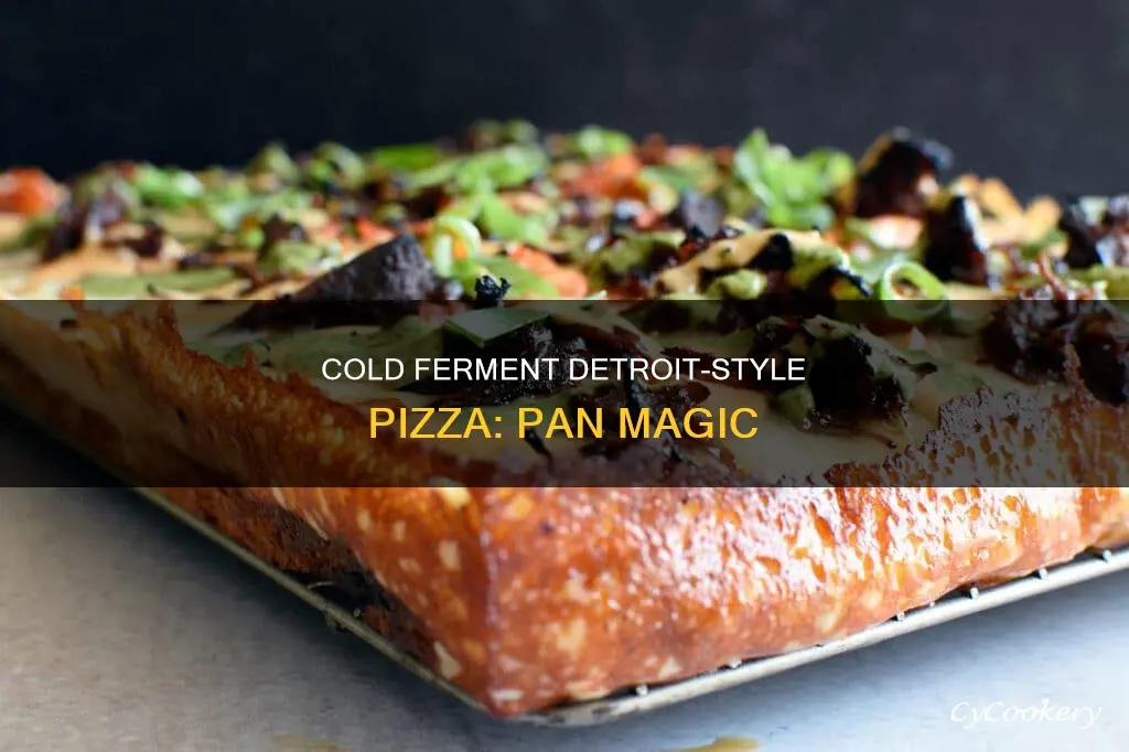 can you cold ferment detroit pizza in the pan