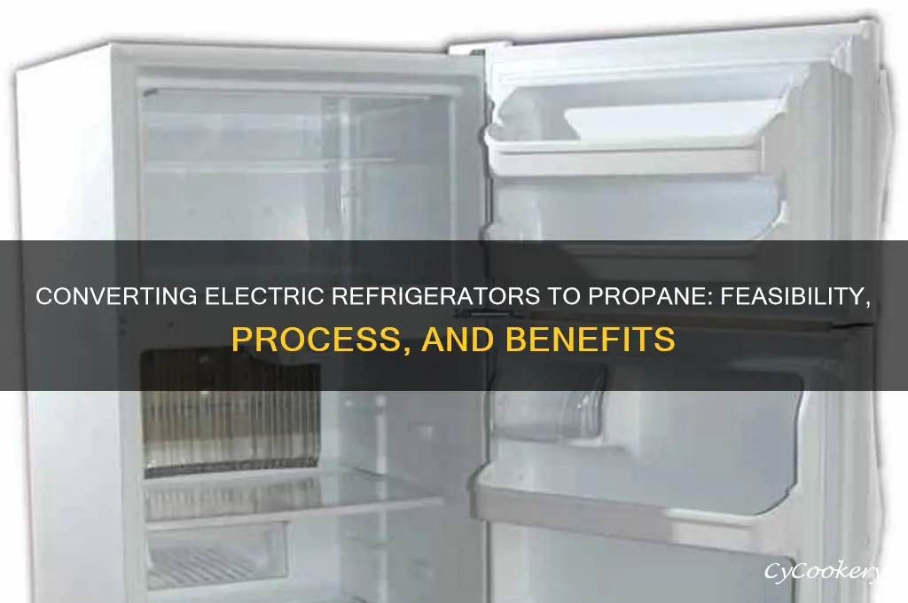 can you convert an electric refrigerator to propane