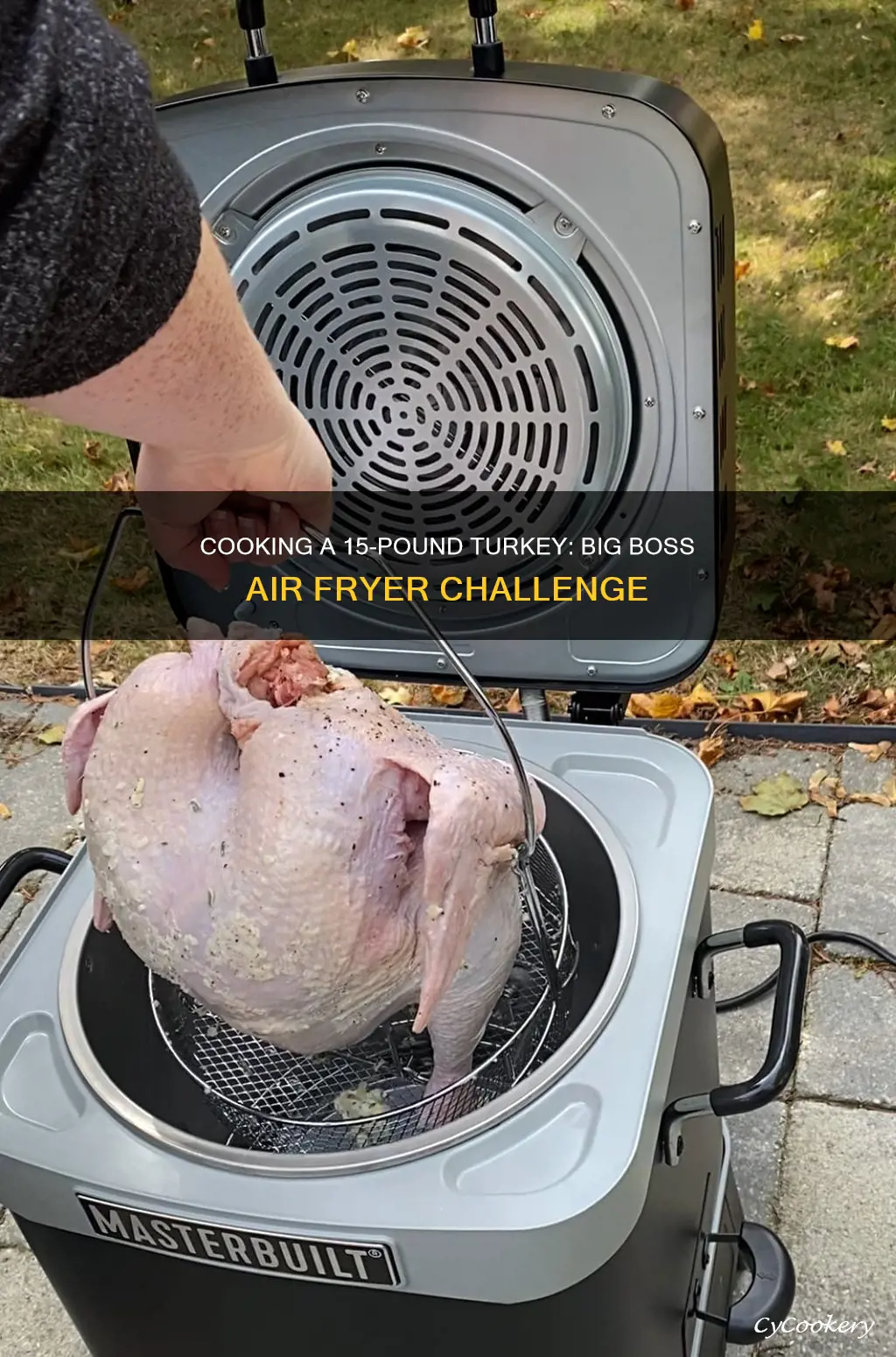 can you cook 15lb turkey in big boss air fryer