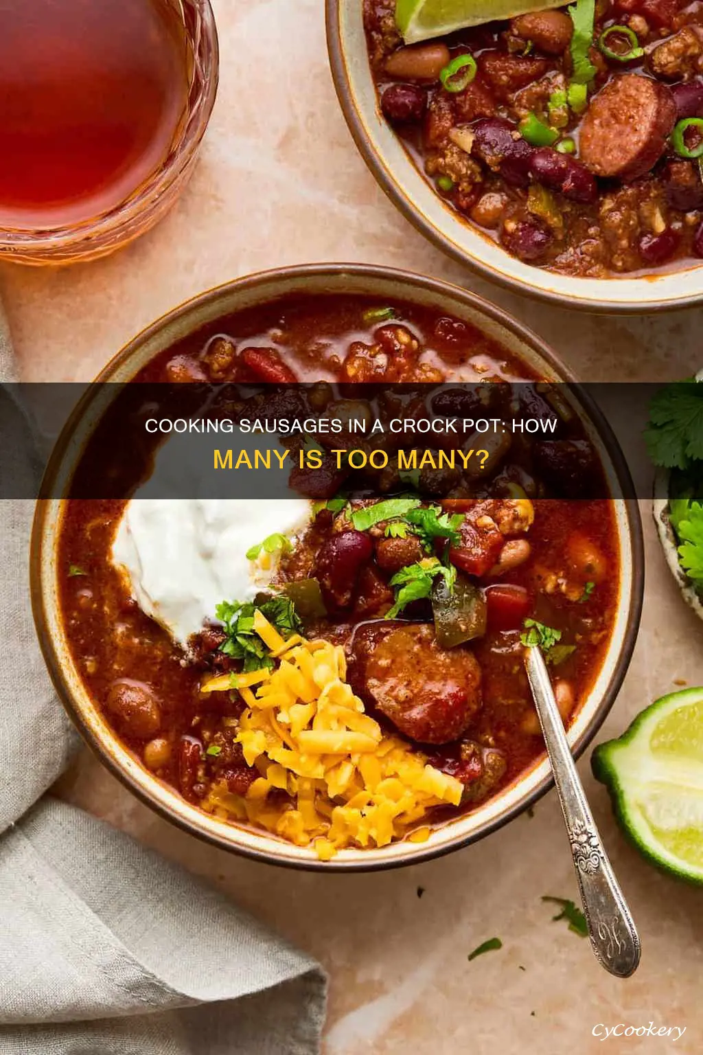 can you cook 18 sausages in a crock pot
