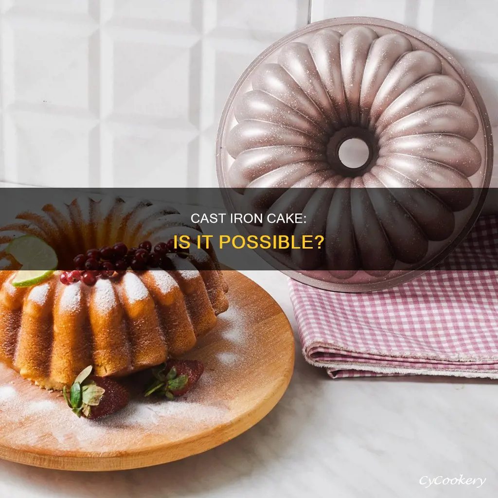 can you cook a cake in a cast iron pan