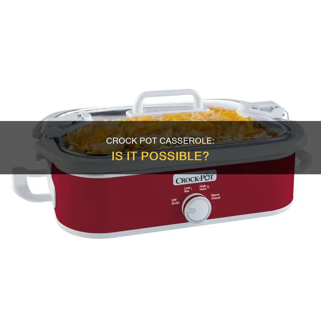 can you cook a casserole in a crock pot