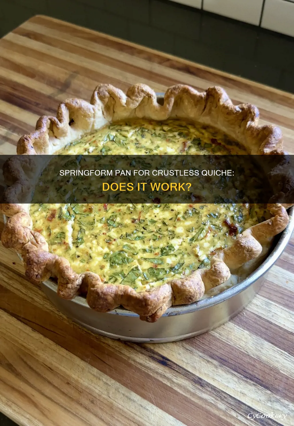 can you cook a crustless quiche in a springform pan