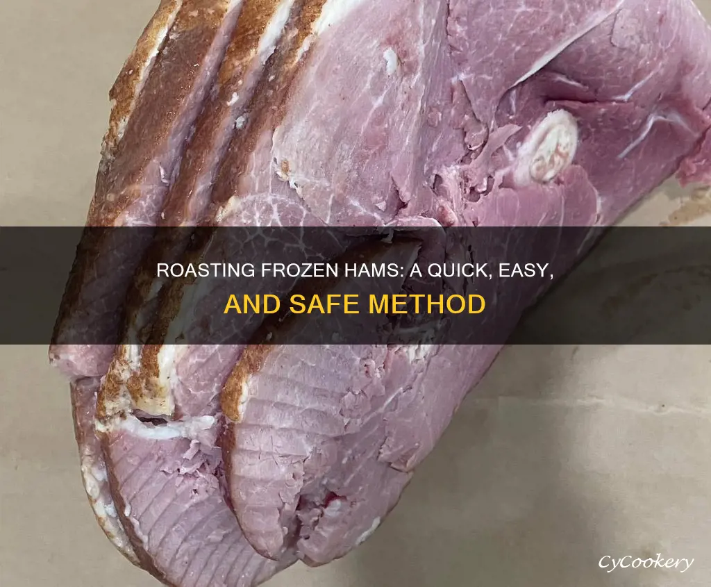 can you cook a frozen ham in a roasting pan