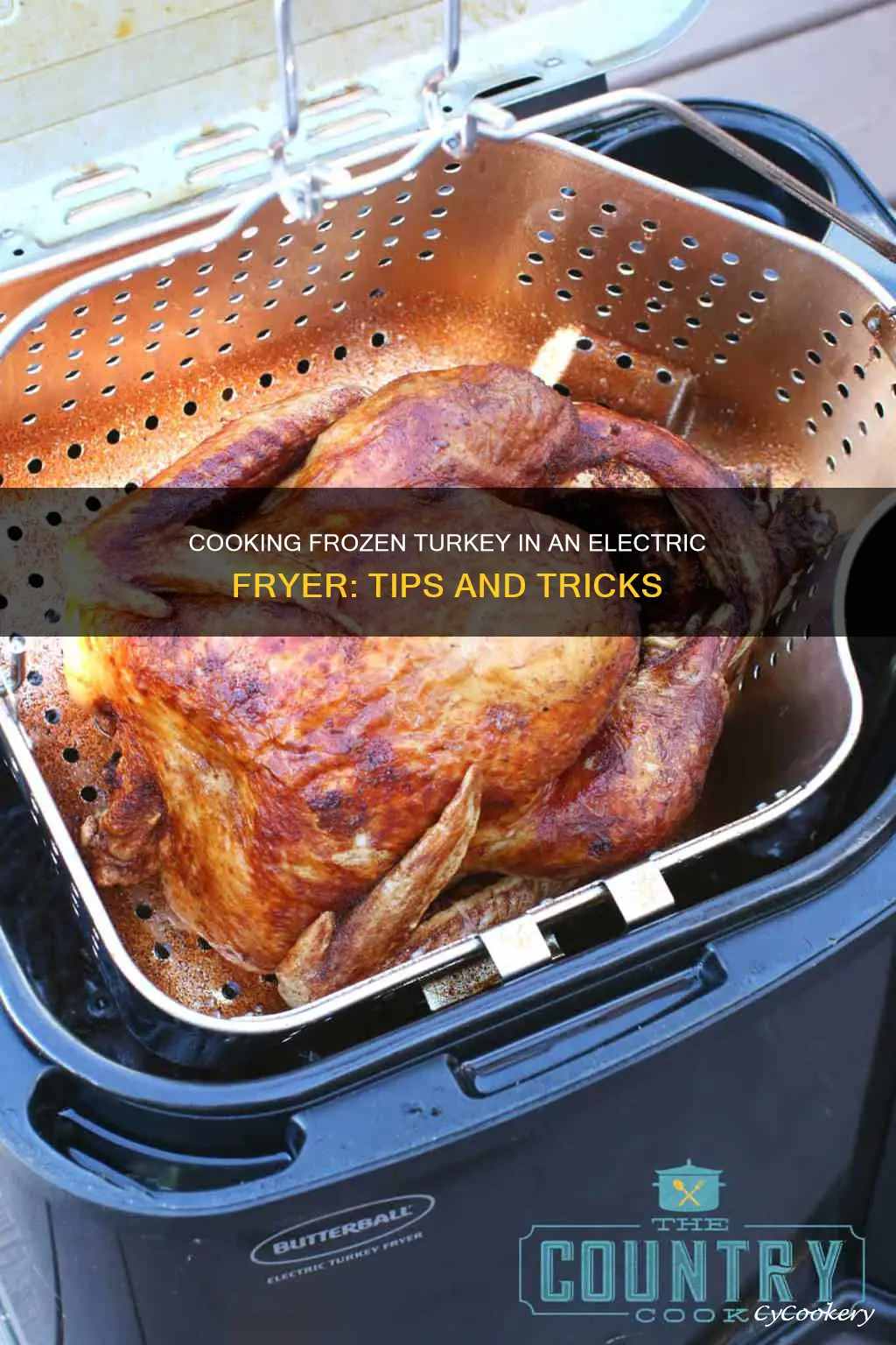 can you cook a frozen turkey in an electric fryer