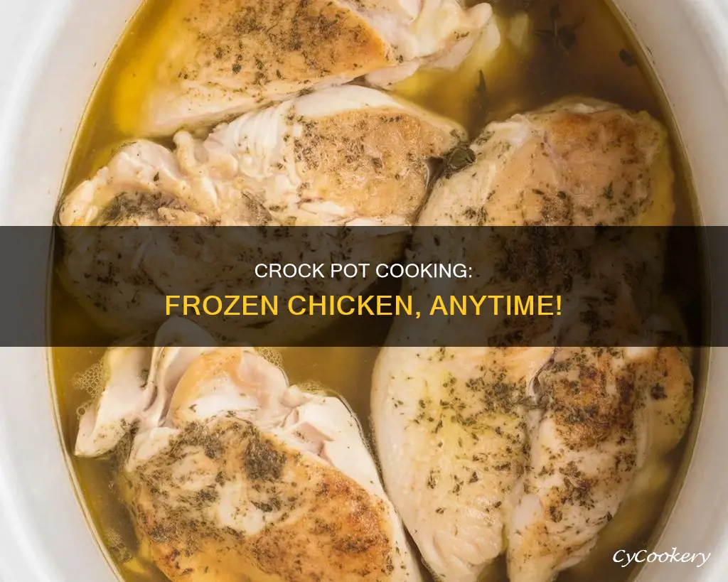 can you cook a ftozen chicken in the crock pot