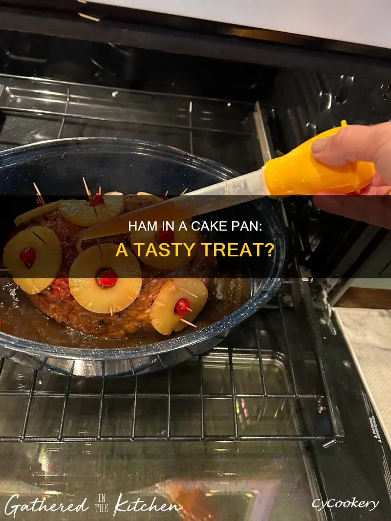 can you cook a ham in a cake pan