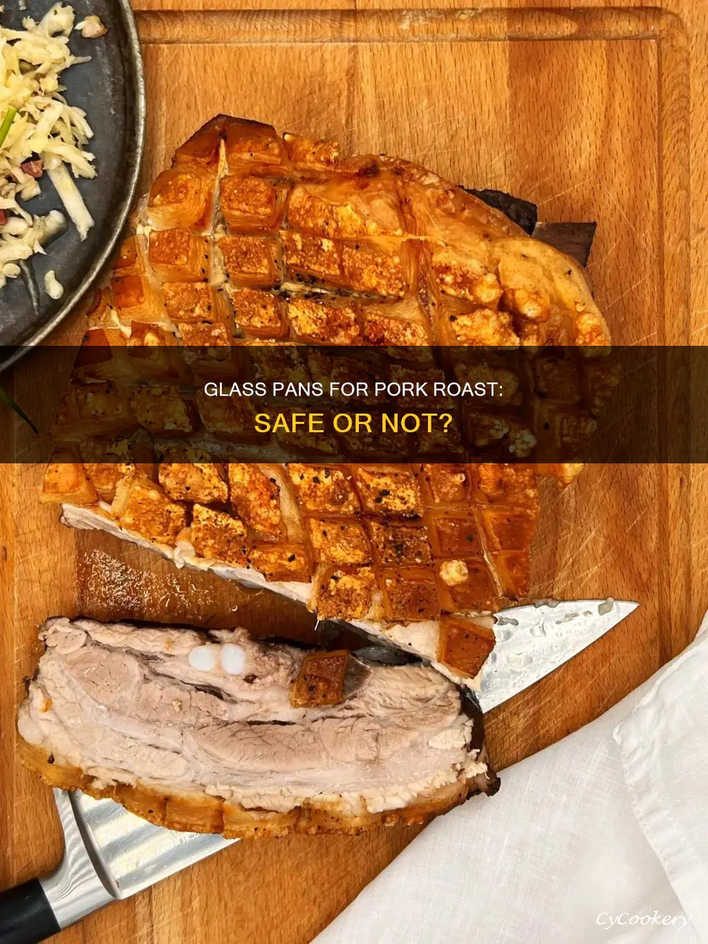 can you cook a pork roast in a glass pan