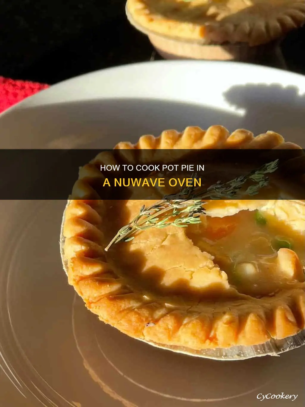 can you cook a pot pie in a nuwave oven