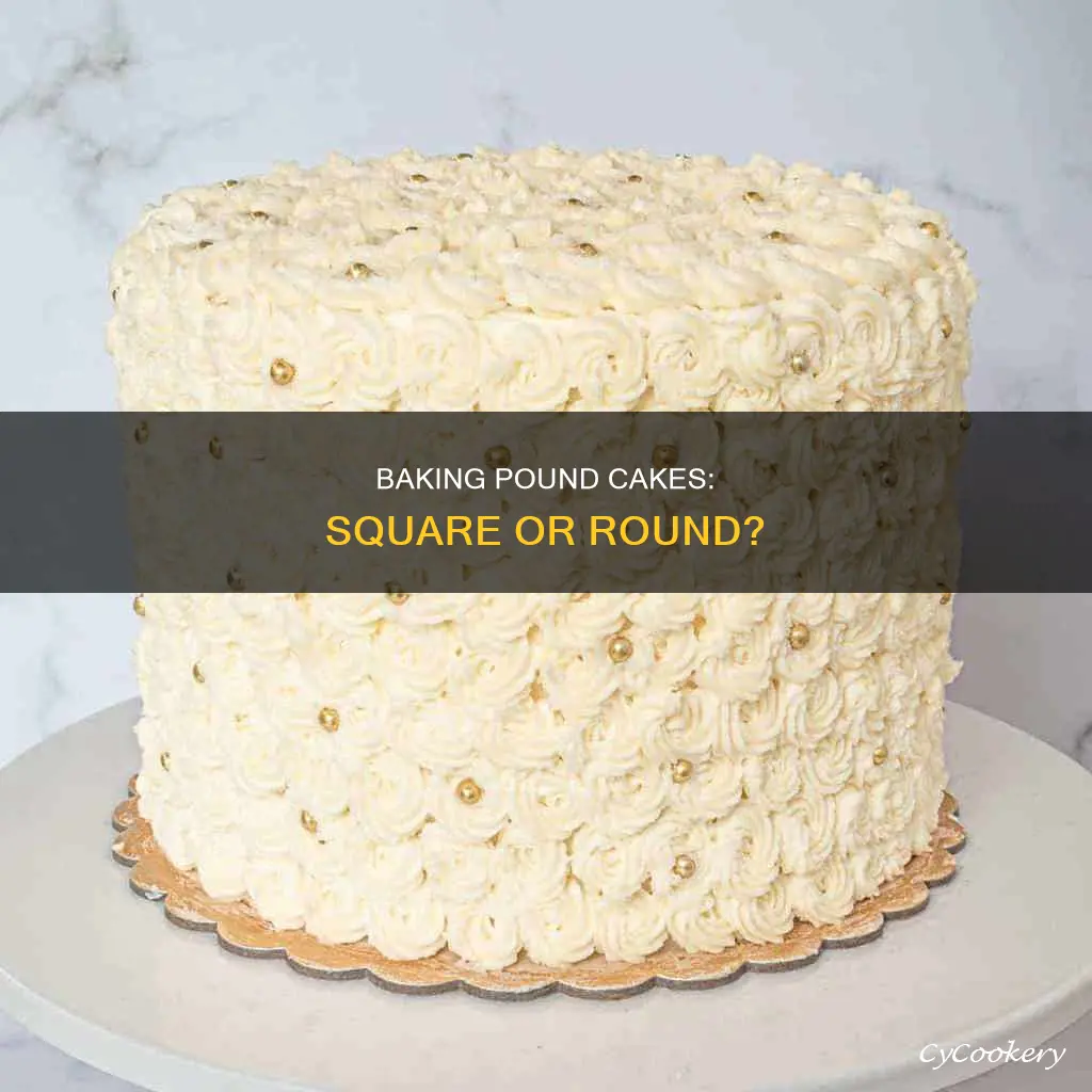 can you cook a pound cake in a round pan