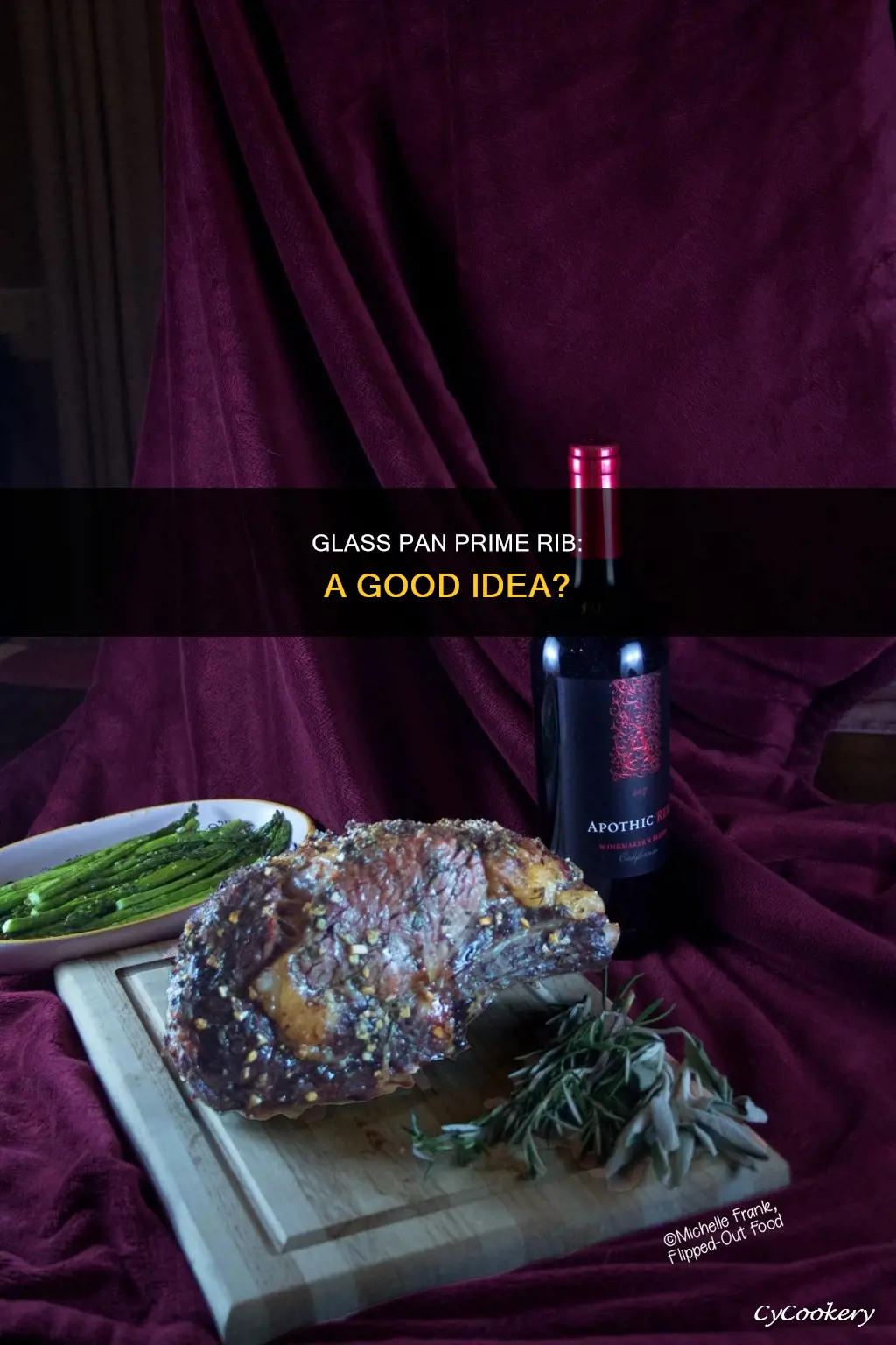 can you cook a prime rib in a glass pan