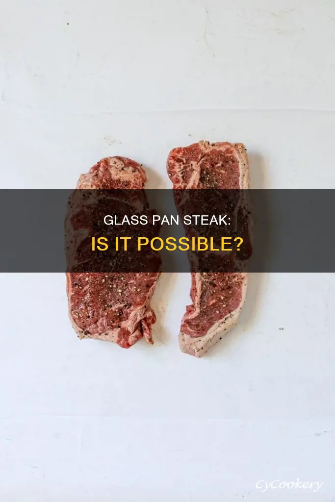 can you cook a steak in a glass pan