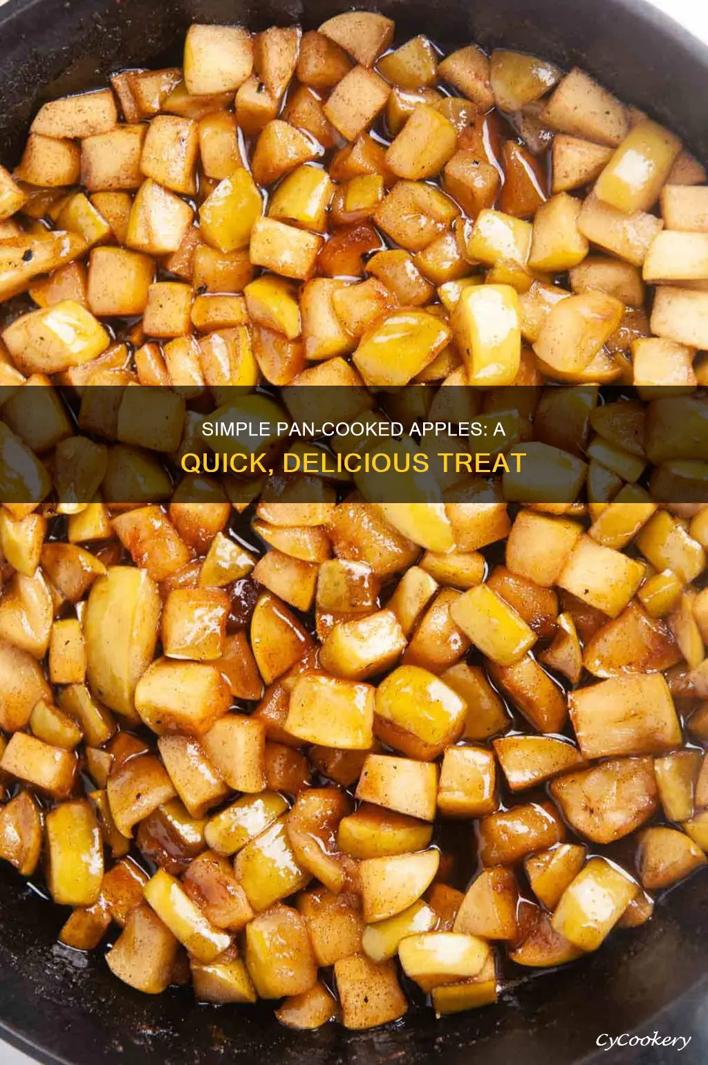 can you cook apples in a pan
