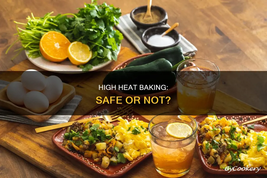 can you cook bake pan in high heat