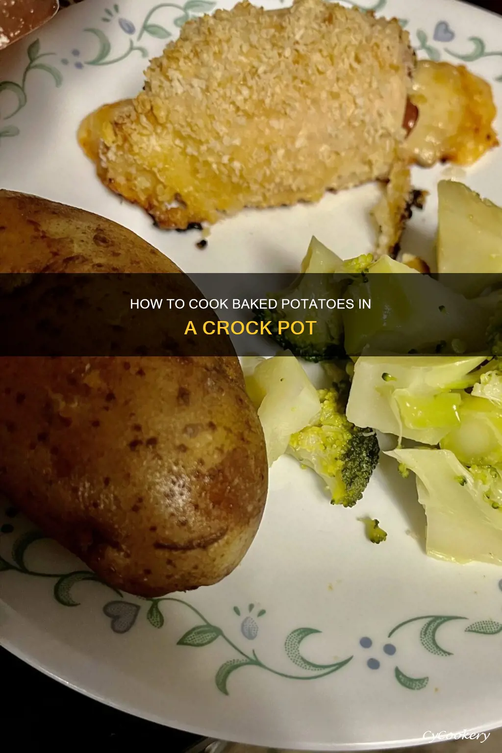can you cook baked potatoes in crock pot without foil