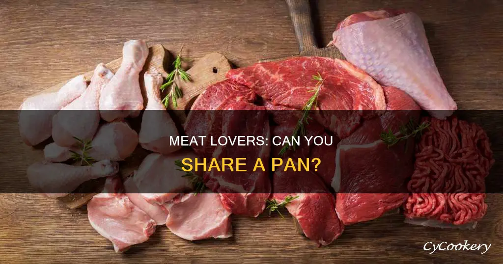 can you cook beef and chicken in the same pan