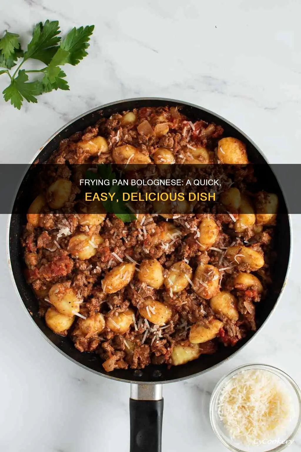 can you cook bolognese in a frying pan