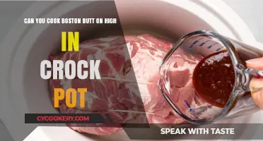 Boston Butt: Crock Pot High-Heat Cooking